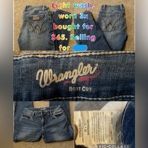Wrangler light wash jeans